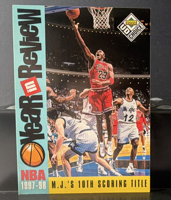 Upper Deck 1997-98 UD Choice M.J.'s 10th Scoring Title Michael Jordan #189