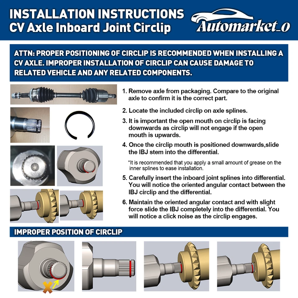 2x Conjunto de eje CV trasero izquierdo y derecho para BMW 525i E60 2001-2003 528i 530i E39 Foto 3 de 4