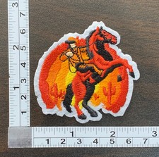 Wild West Cowboy Rodeo Embroidered Iron On Patch