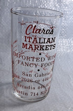 Classic 50yr Old Vintage Claro's Italian Market California Measuring Glass Cup