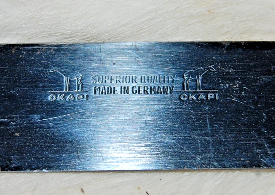 Cuchillo y funda de caza de 10,75" hoja fija OKAPI de colección RARO - Hecho en Alemania Foto 3 de 4