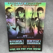 2010 Topps UFC Poster Insert #61 Tito Ortiz Ken Shamrock Tim Sylvia
