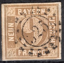 Bayern Mi.Nr. 11 Mühlrad 325 , gestempelt ( 5222 )