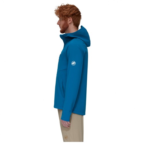 Mammut - Ultimate Comfort SO Hooded Jacket Men deep ice S Softshell Bergsport - Picture 4 of 8