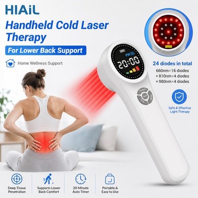 Laser Therapeutic 16x660nm 4x810nm 4x980nm LLLT Red Light Therapy for Back Pain