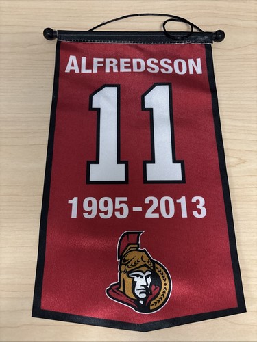 Daniel Alfredsson Mini Replica Retirement Banner SGA Rare Ottawa Senators