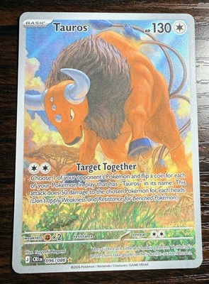 Tauros 096/086 Holo Full Art Chaos Rising CR1 Pokémon TCG Card