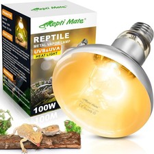 100W Reptile Heat Lamp Bulbs, Full Spectrum UVA/UVB Reptile Light Bulb an