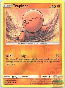 Trapinch 108/236 Cosmic Eclipse Reverse Holo