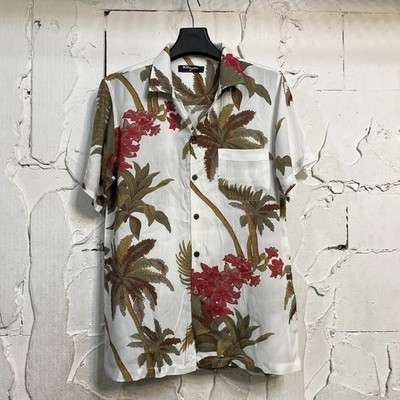 Weißes Hawaiihemd mit Blumen - White floral print hawaiian shirt