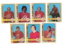 1972 O-Pee-Chee Hockey - ATLANTA FLAMES - LOT of 7 Vintage NHL OPC Cards