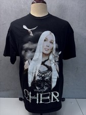 2002 Vintage CHER "Living Proof" Concert Tour Shirt Black XL