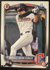 1025 Bowman Draft Dean Curley 1st Paper (RC) #BD-129 Cleveland Guardians