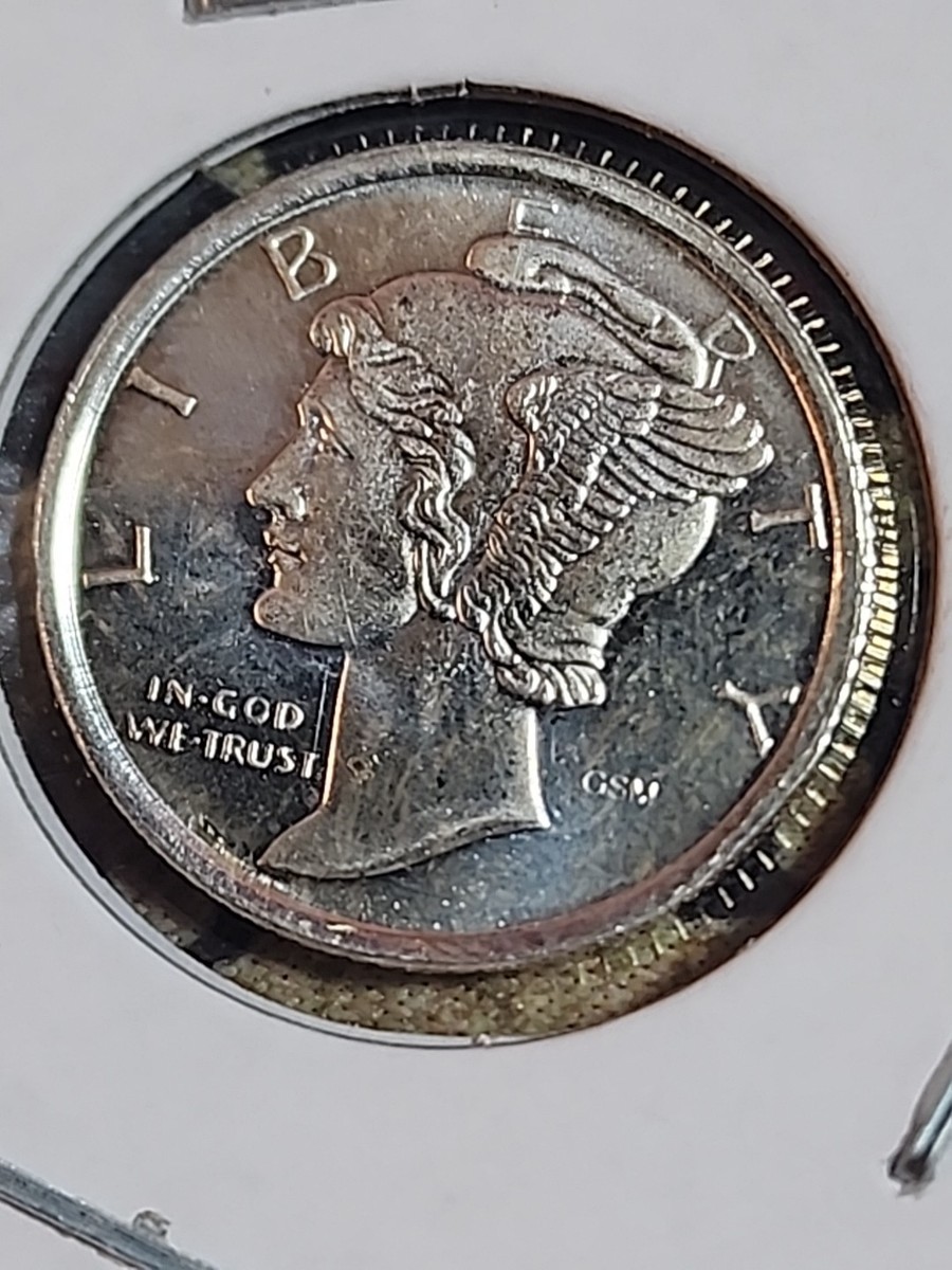 Mercury Dime 1/10 Troy Oz .999 Fine Silver Round | eBay