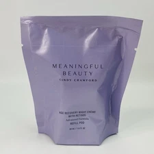 Meaningful Beauty Age Recovery Night Creme W/ Retinol REFILL POD 1 Oz / 30mL NEW
