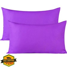 Toddler Pillowcase Purple 14x20 Egyptian Cotton Zipper