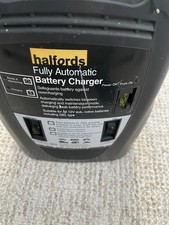 Car Battery Charger by Halfords, fully automatic, connect and leave to its self 