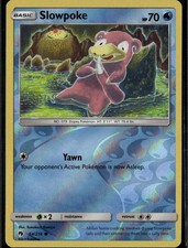 Slowpoke Common SM Lost Thunder 54/214 Water Reverse Holo Pokemon Card on eBay