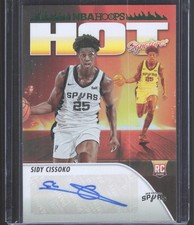 2023-24 Hoops #HSR-SC Sidy Cissoko Hot Signatures Rookie Green