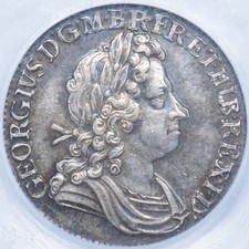 1723 Shilling (CGS AU 75) - George I British Silver Coin - Very Nice