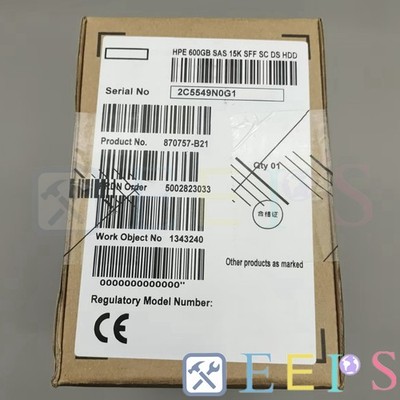 870757-B21 HP 870794-001 2.5'' 600GB 12Gb/s SAS 15K SFF SC HDD Hard Drive
