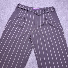 Ralph Lauren Purple Label Stamford Pinstripe Wool Pants Womens 10 1,190