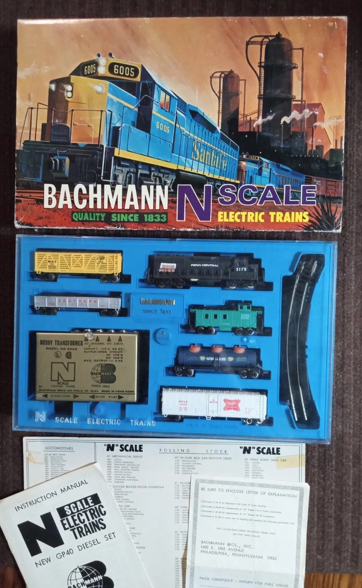 Bachmann N with Vintage Model Railroad Starter Sets & Packs for
