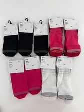 9 Nike Spark Running No Show Socks Pink Black Men 8-9.5/Wmn 9.5-11 DA3584 CU7201