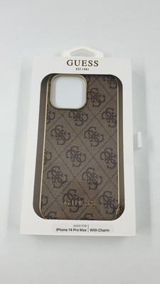 GUESS GUHCP14XGF4GBR Hardcase für iPhone 14 Pro Max braun