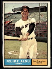 1961 Topps Felipe Alou EX/Mt set Break #565