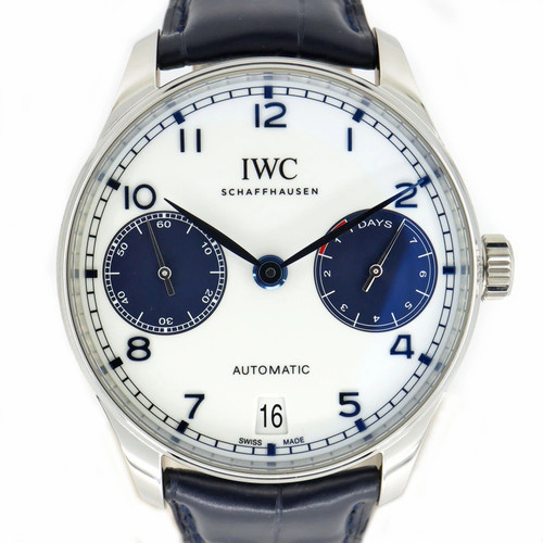IWC Portugieser 7 Days IW500715 White Automatic Men's Used Watch #61016