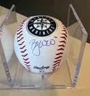 Bryan Woo Seattle Mariners Signed Official MLB LOGO Baseball SWAU COA
