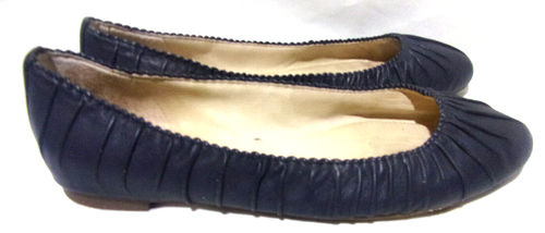 Louise et Cie Women's Ashlin Navy Leather Almond Toe Ballet Flats US Size 8M - Picture 3 of 10