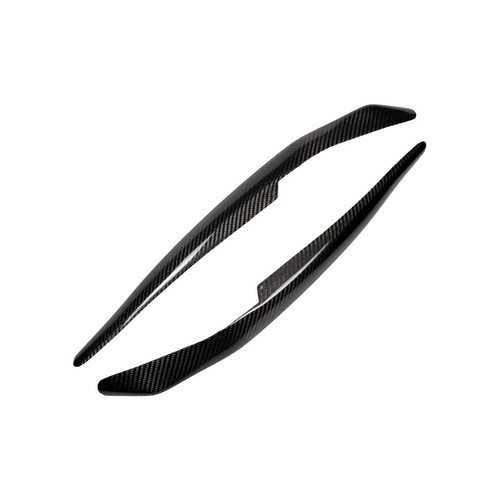 Carbon Fiber Headlight Eyelids Eyebrow Cover For Mitsubishi Lancer EVO 2008-2014 - Picture 6 of 12