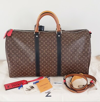 AUTHENTIC LOUIS VUITTON MONOGRAM PATCHWORK KEEPALL