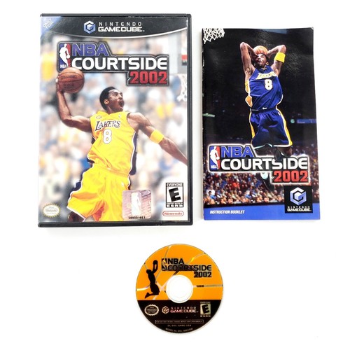 NBA Courtside 2002 (Nintendo GameCube, 2002) Complete DAMAGED COVER ART Tested