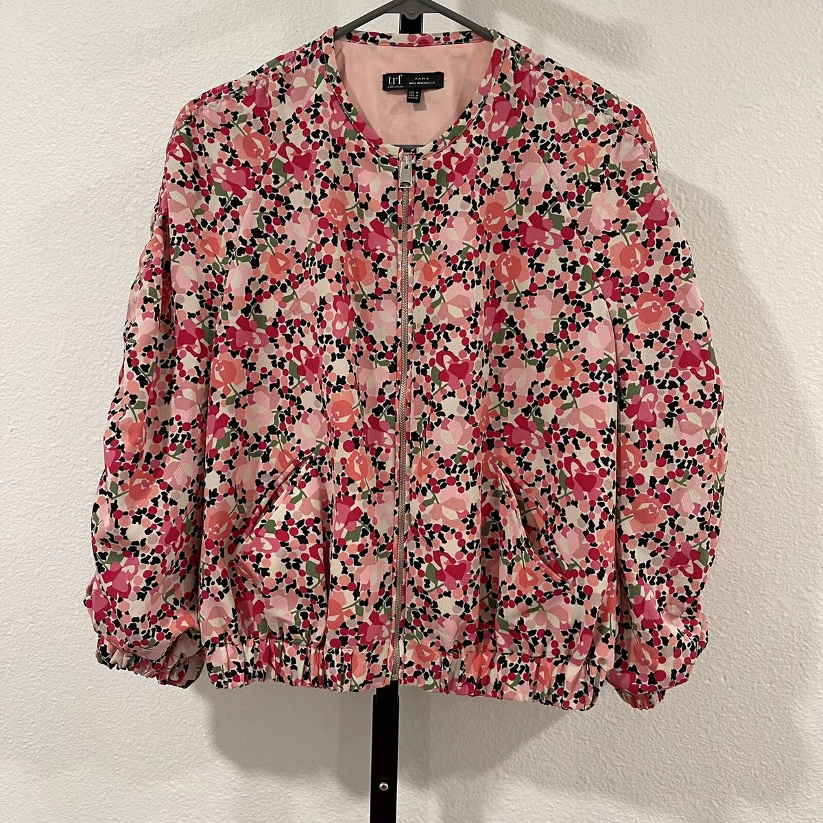 Zara trf bomber hot sale jacket