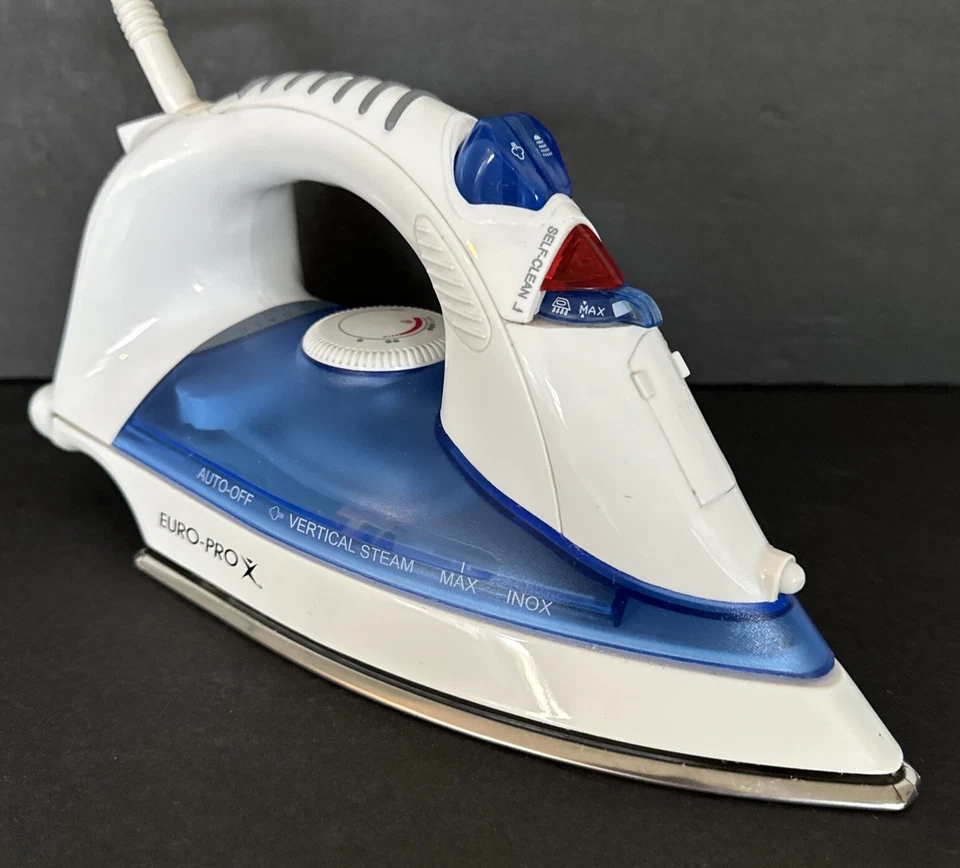 Plancha Vapor Euro-Pro X Modelo EP470 The Sting Ray Auto Limpieza Probada Funciona Limpio Foto 3 de 4