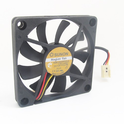 4pcs SUNON MagLev DC Cooling fan KDE1207PFV3-A 70x70x10mm 7010 DC12V 0.7W 3pin - Picture 2 of 4