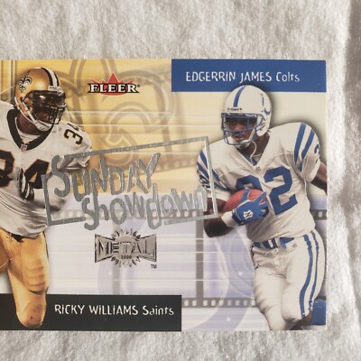 ⭐️2,000円値下げ中⭐️ hall of fame 2 2000 Fleer Metal Ricky Williams and Edgerrin James Sunday Showdown