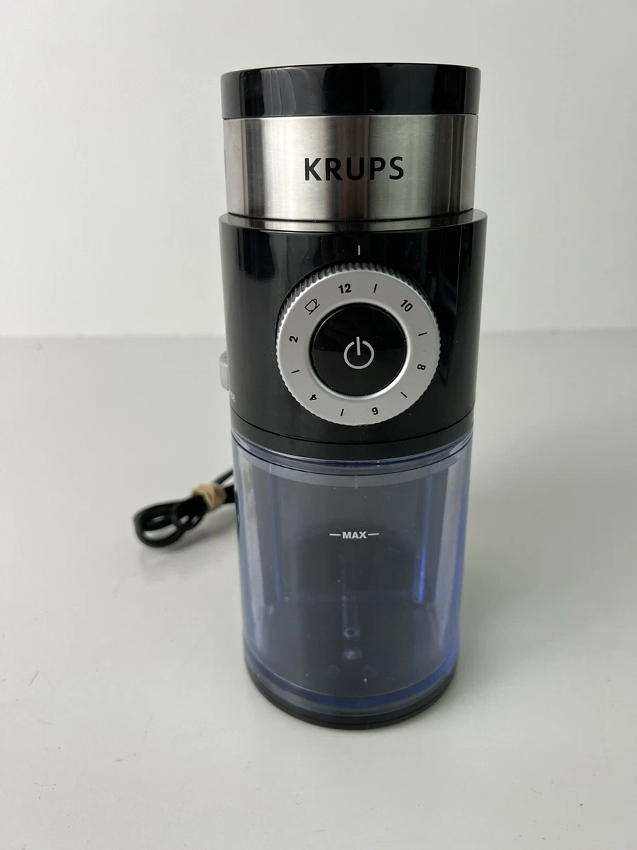 Krups GX550850 Burr Coffee Grinder - Black Works