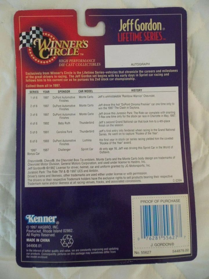 Ford Thunderbird Carolina 1991 Jeff Gordon #1 Winners Circle 5 de 6 Foto 3 de 3