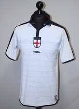England National Team home dual football shirt 03/05 Umbro Size M