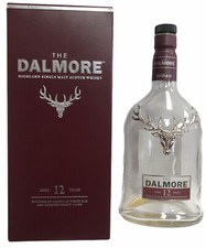 DALMORE 12 years Scotch Whiskey Empty 750ml Bottle & Stopper "FREE SHIPPING"