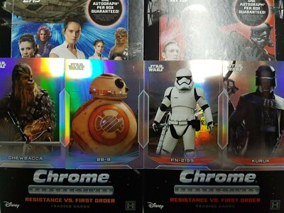 Star Wars Chrome Perspectives Resistance vs. First Order Refractors - YOU PICK!