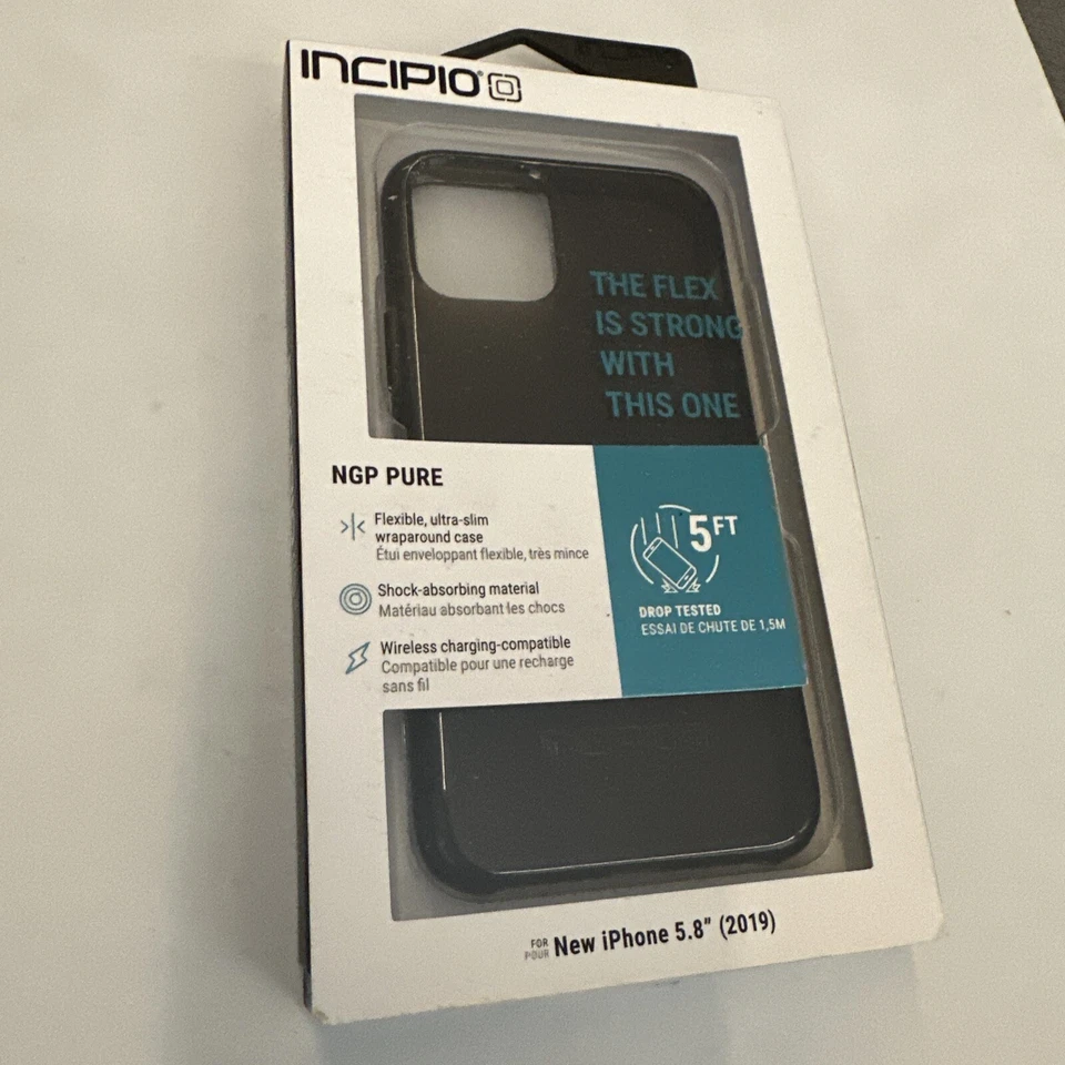 INCIPIO NGP PURE CASE FOR IPHONE 11 Pro Only 5.8”2019 Flex 5ft Drop Smoke Black - Image 2 of 4