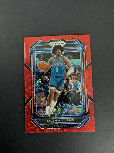 2022-23 Panini Prizm Fast Break Jalen Williams Red Disco RC /100 #246