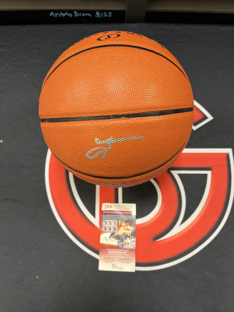 Allen Iverson Signed Official NBA Spalding Basketball Beckett W Auth Silver