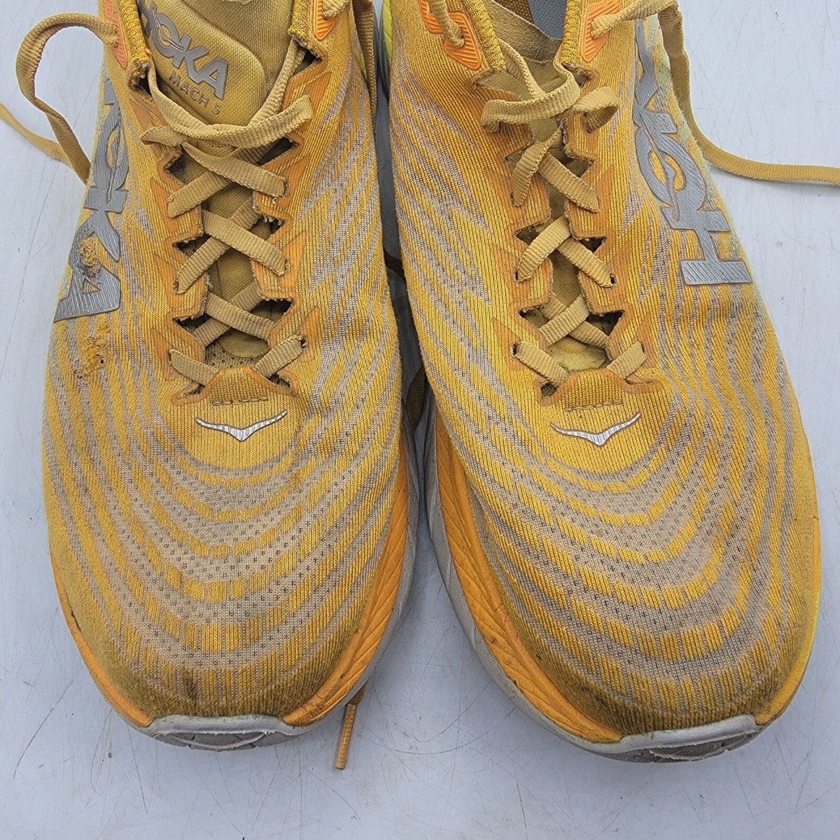 Hoka One One Mach 5 Mens 12 D Radiant Yellow Evening Primrose Athletic Shoes HOKA ONE ONE Mach 5 Men main image 2