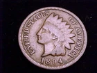 1894 Indian Head Cent, Very Good Grade